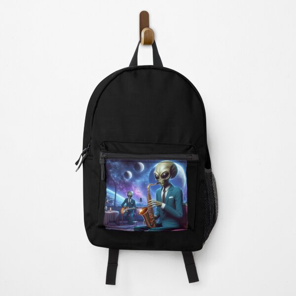Item preview, Musician alien playing saxophone designed and sold by Dogandesighn.
