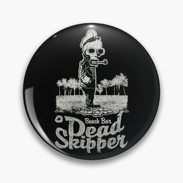 Item preview, ✅ Beach Bar Dead Skipper – Pirate Skull Art for Rockers, Punks, and Beach Lovers designed and sold by StickerAndLove.