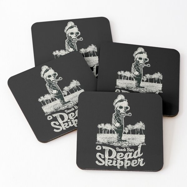 Item preview, ✅ Beach Bar Dead Skipper – Pirate Skull Art for Rockers, Punks, and Beach Lovers designed and sold by StickerAndLove.