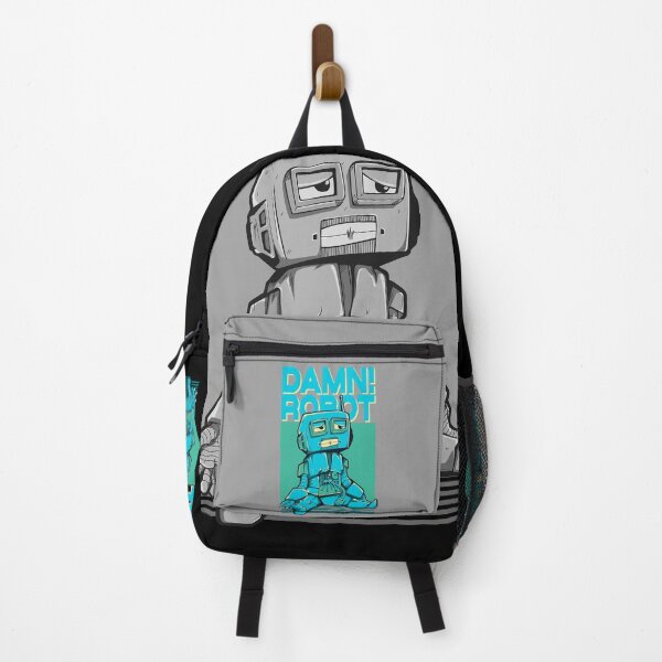 Item preview, ⛔ DAMN! ROBOT – Funny AI & Sci-Fi Robot Design | Futuristic Cyber Art designed and sold by StickerAndLove.