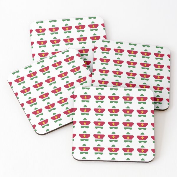Item preview, Suriname Flag Star Pattern designed and sold by TheIconSmith.