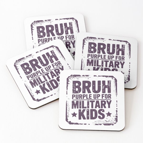 Item preview, BRUH Purple Up for Military Kids designed and sold by jkrphoto.