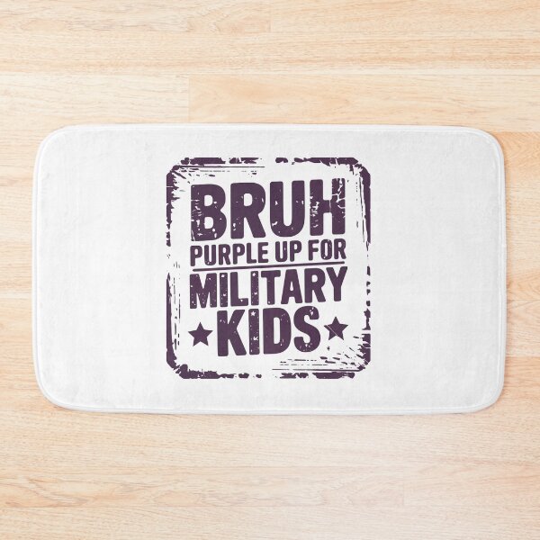 Item preview, BRUH Purple Up for Military Kids designed and sold by jkrphoto.