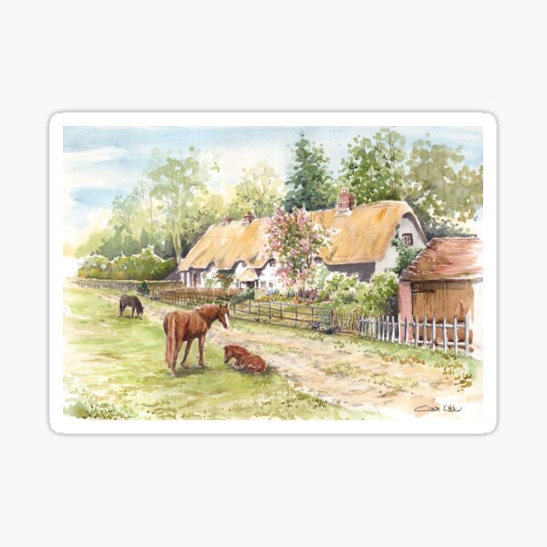 A New Forest Cottage Sticker