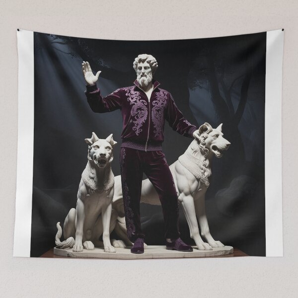 Item preview, Modern Hades with Guardian Dogs in Gothic Style designed and sold by weirdfishes123.