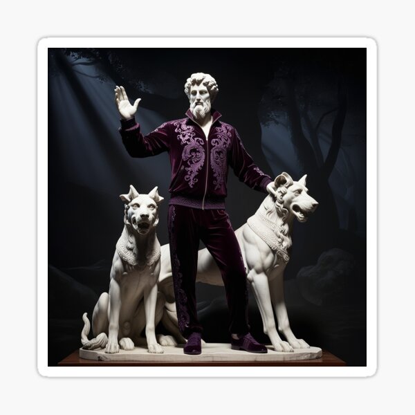 Item preview, Modern Hades with Guardian Dogs in Gothic Style designed and sold by weirdfishes123.