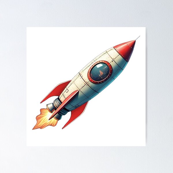 Item preview, Moon rocket designed and sold by The Martian Creations.