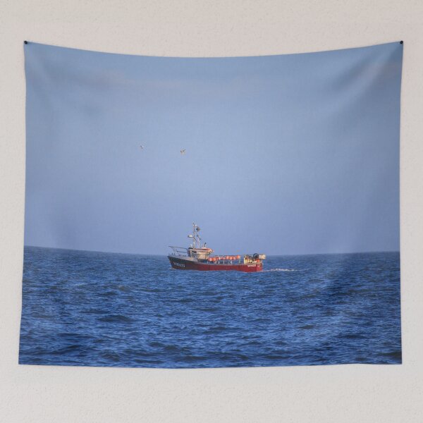 Item preview, Fishing Boat off Portland designed and sold by Aham Photos.