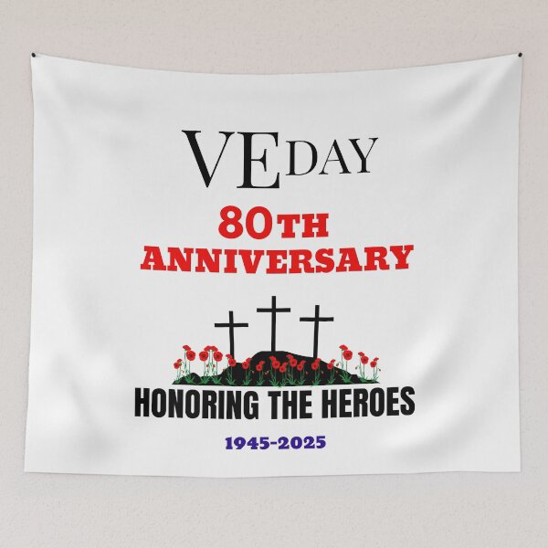 Item preview, VE day 80th anniversary 2025 V  E Day designed and sold by Minimalismat.