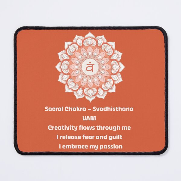 Item preview, Sacral Chakra Affirmation Mandala – Svadhisthana VAM T-shirt designed and sold by PranaLume.