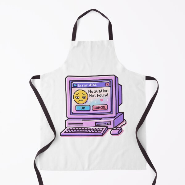 Item preview, “Error 404: Motivation Not Found” – Retro Computer Sticker designed and sold by MentalCrumble.