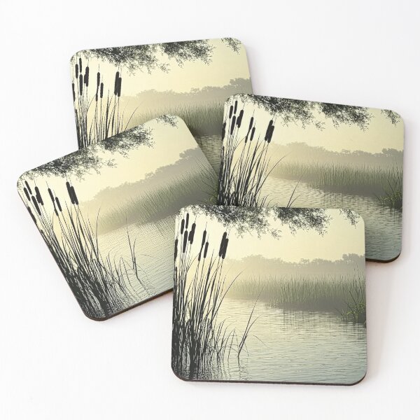 Item preview, Cattails and Reed Riverbank Scene 1 designed and sold by SparroCreative.