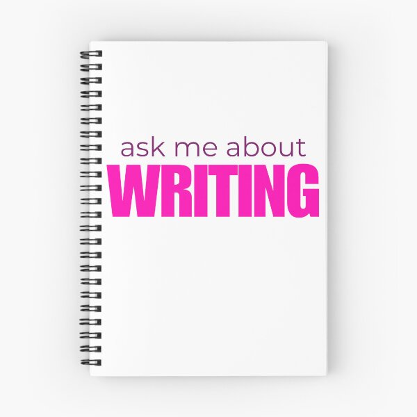 Item preview, Ask Me About Writing designed and sold by HyperfixationStation.