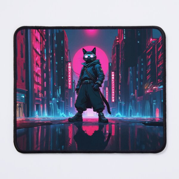 Item preview, Cat The Neon Ronin designed and sold by FiesterArt.
