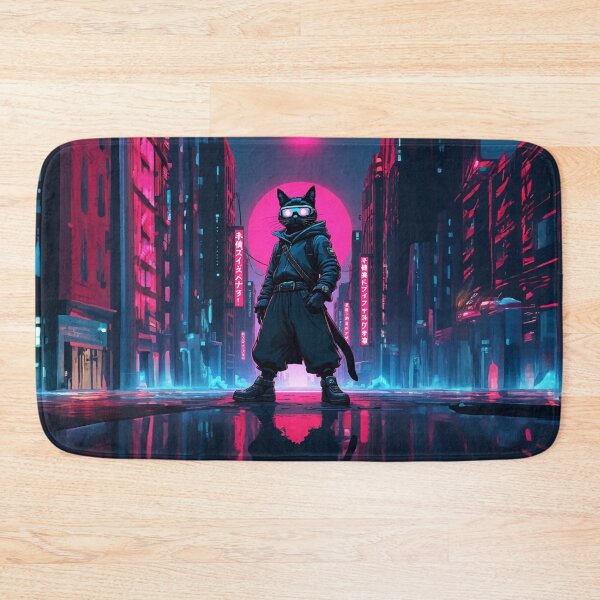 Item preview, Cat The Neon Ronin designed and sold by FiesterArt.