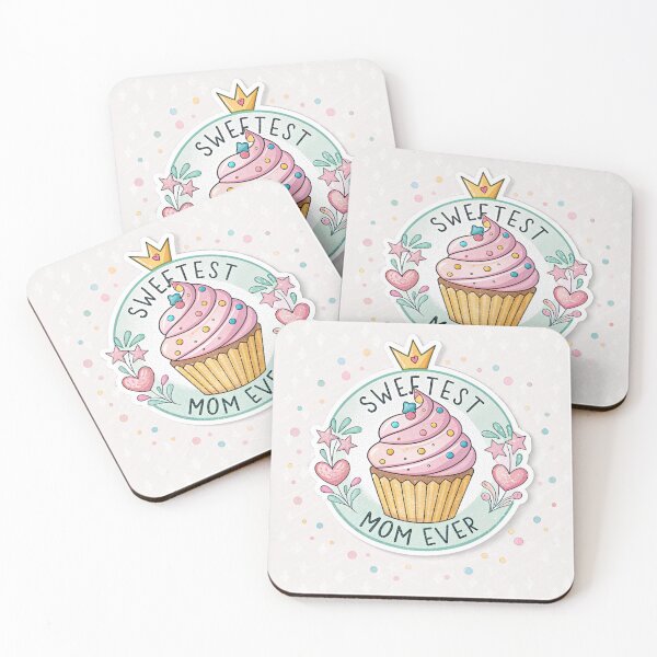 Item preview, Sweetest Mom Ever – Cute Cupcake-Themed Mother’s Day Sticker designed and sold by asliberry.