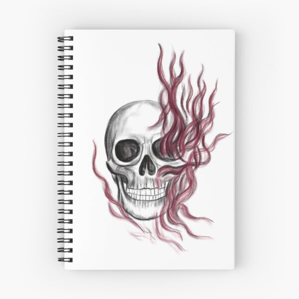 Item preview, Skull with Red Flames Concept Art (Version 2) designed and sold by Scarlet Swan.