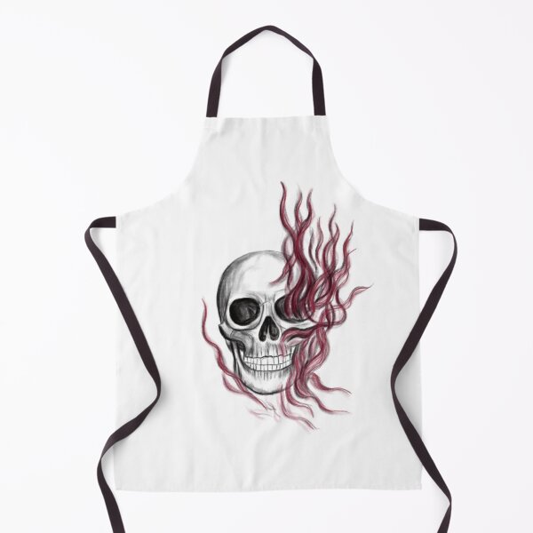 Item preview, Skull with Red Flames Concept Art (Version 2) designed and sold by Scarlet Swan.