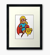 SUPER MOM Pop Art Framed Print