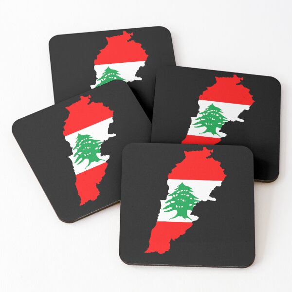 Item preview, Lebanon Map with Flag  designed and sold by BluedarkArt.