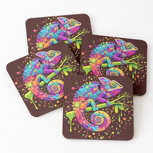 Item preview, Chameleon Paint Stains Watercolor Style designed and sold by BluedarkArt.