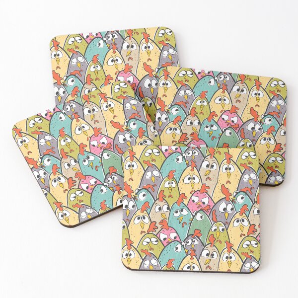 Item preview, Clucking Around - A Colorful Coop of Personality Packed Chickens designed and sold by NancyDzines.