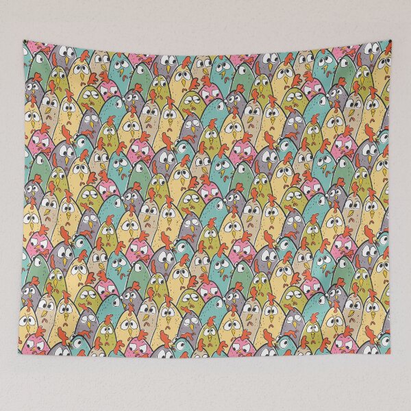 Item preview, Clucking Around - A Colorful Coop of Personality Packed Chickens designed and sold by NancyDzines.