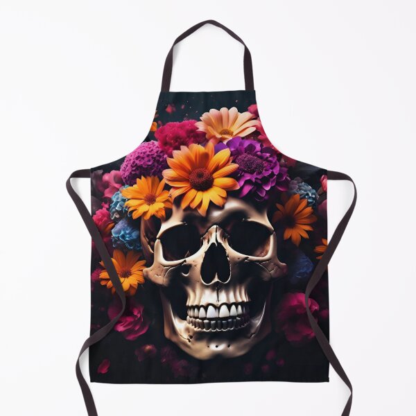 Item preview, Flowered skull designed and sold by Nekospaces.