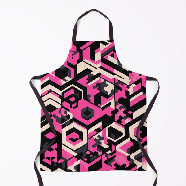 Item preview, Pink & Black Hex Camo - Edgy Geometric Pattern Design with Hexagonal Shapes designed and sold by JohnnyVillas.