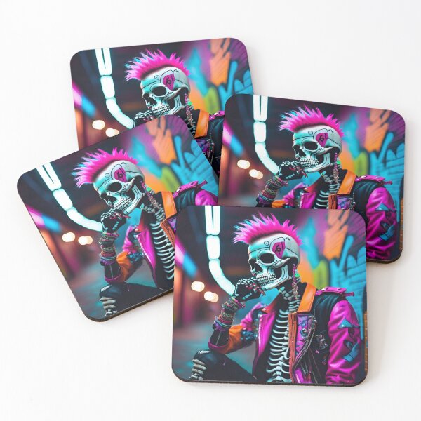 Item preview, Punk skeleton designed and sold by Nekospaces.