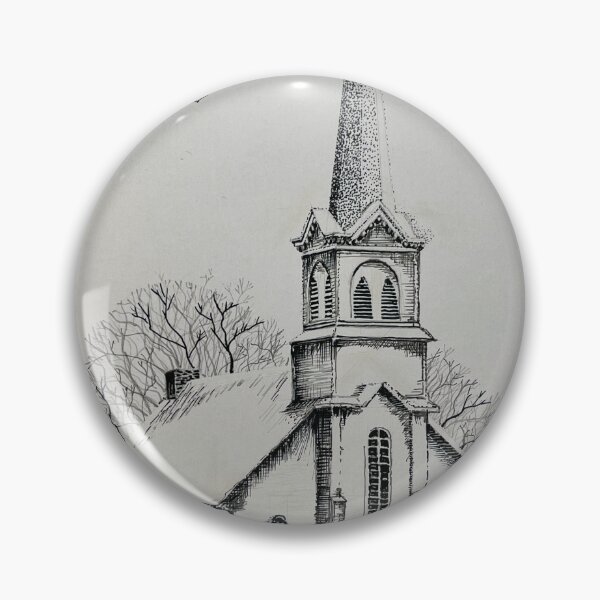 Item preview, Pen and Ink Church designed and sold by Peoplespets.