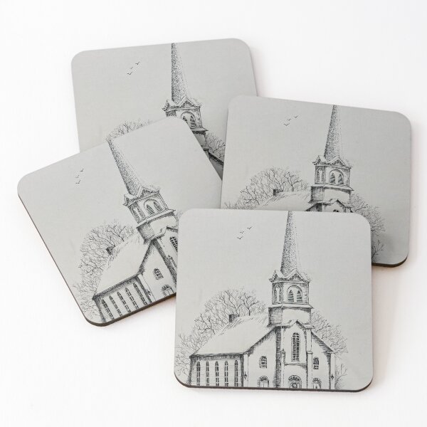 Item preview, Pen and Ink Church designed and sold by Peoplespets.