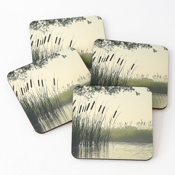 Item preview, Cattails and Reed Riverbank Scene 3 designed and sold by SparroCreative.