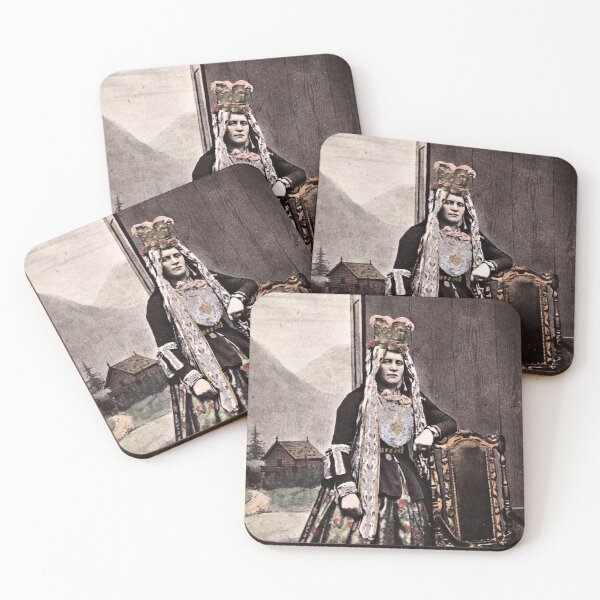 Item preview, Norwegian Woman in Traditional Dress designed and sold by 19th Century in Color.