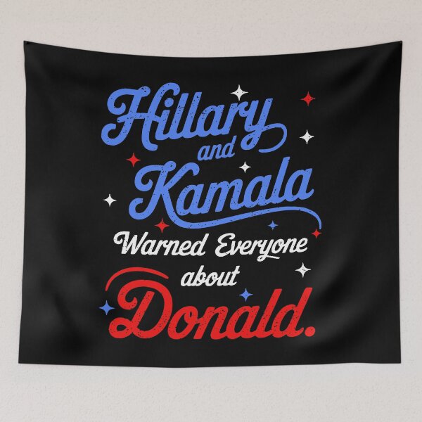 Item preview, Kamala and Hillary Saw it Coming Anti Trump Vintage T-shirt designed and sold by EthosWear.