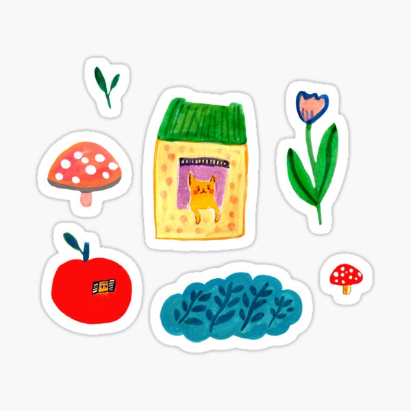 Aperçu de l'œuvre Maison pour chat et objets de jardin créée et vendue par NoriMori.
