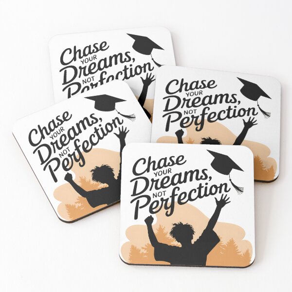 Item preview, Chase Dreams Not Perfection - Inspirational Graduation 2025 Art designed and sold by AnnDesignStudio.