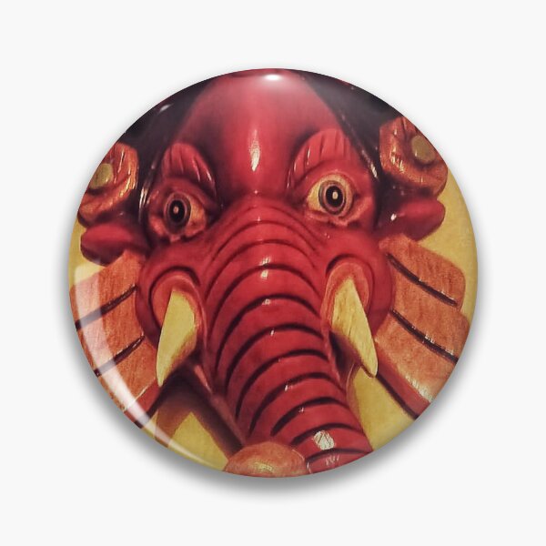 Item preview, Red Ganesh Wall Mask – Spirit of Kathmandu designed and sold by Faruk Kalkan Travel Gallery.