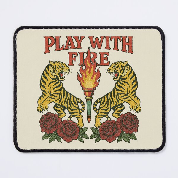 Item preview, Vintage Roaring Tigers Play With Fire designed and sold by zzz888.