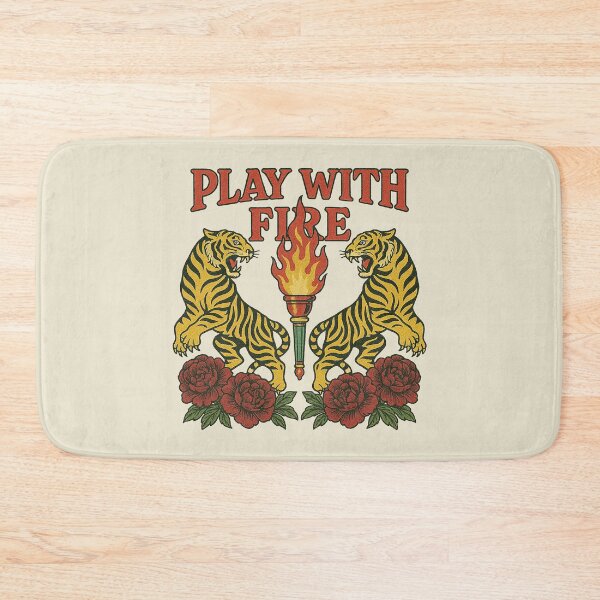 Item preview, Vintage Roaring Tigers Play With Fire designed and sold by zzz888.