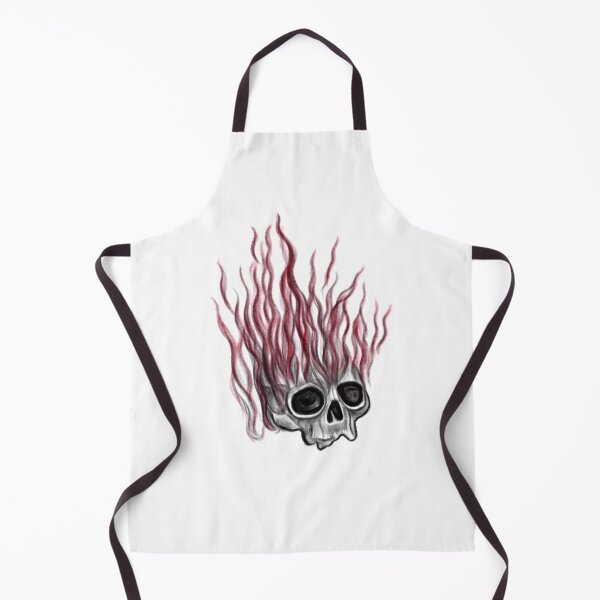 Item preview, Skull with Red Flames Concept Art (Version 3) designed and sold by Scarlet Swan.