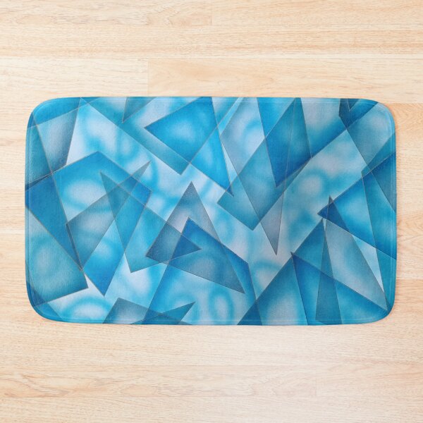 Item preview, Crystal Flow – Geometric Blue Abstract Art. Stylish patterns. Fashion design. Prints, stickers, gifts. designed and sold by IrinaBaranova.