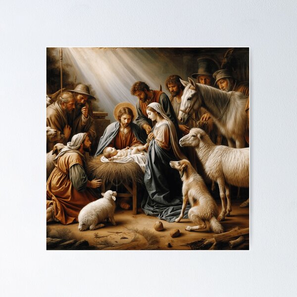 Item preview, THE ADORATION OF THE SHEPHERDS designed and sold by origingallery.