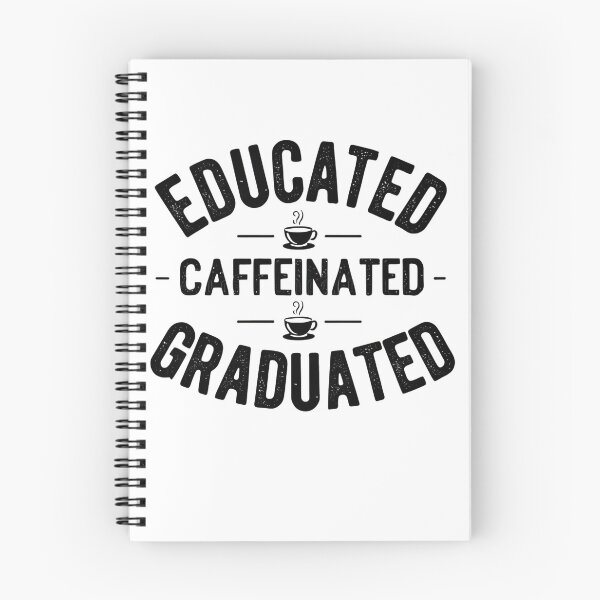 Item preview, Educated Caffeinated Graduated - Funny 2025 Graduation Gift designed and sold by AnnDesignStudio.