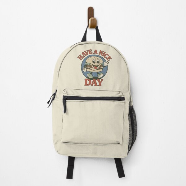 Item preview, Retro Cartoon Hamburger Have A Nice Day designed and sold by zzz888.