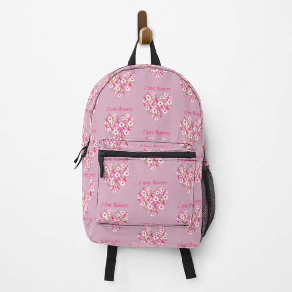 Vista previa del artículo con la obra «Corazón con Flores y Corazones - Me Encantan las Flores», diseñado y vendido por DaliaArtEdyta.