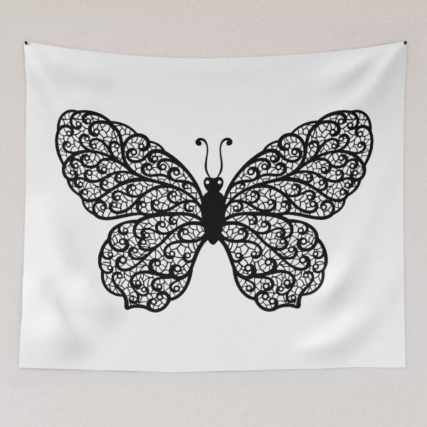 Item preview, Elegant Black Butterfly - Minimal Aesthetic Insect Design designed and sold by PnrArtDesign.