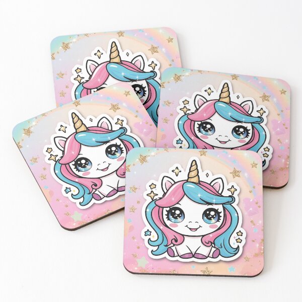 Aperçu de l'œuvre Licorne Kawaii créée et vendue par Nekospaces.