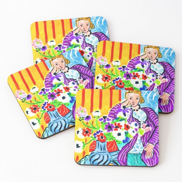 Item preview, Henri Matisse, Detail of Purple Robe with Anemones, 1937. designed and sold by CristalleLisa.