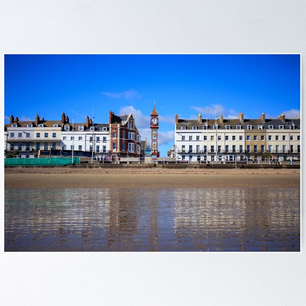 Item preview, Weymouth Jubilee Clock reflected in the shoreline designed and sold by Aham Photos.